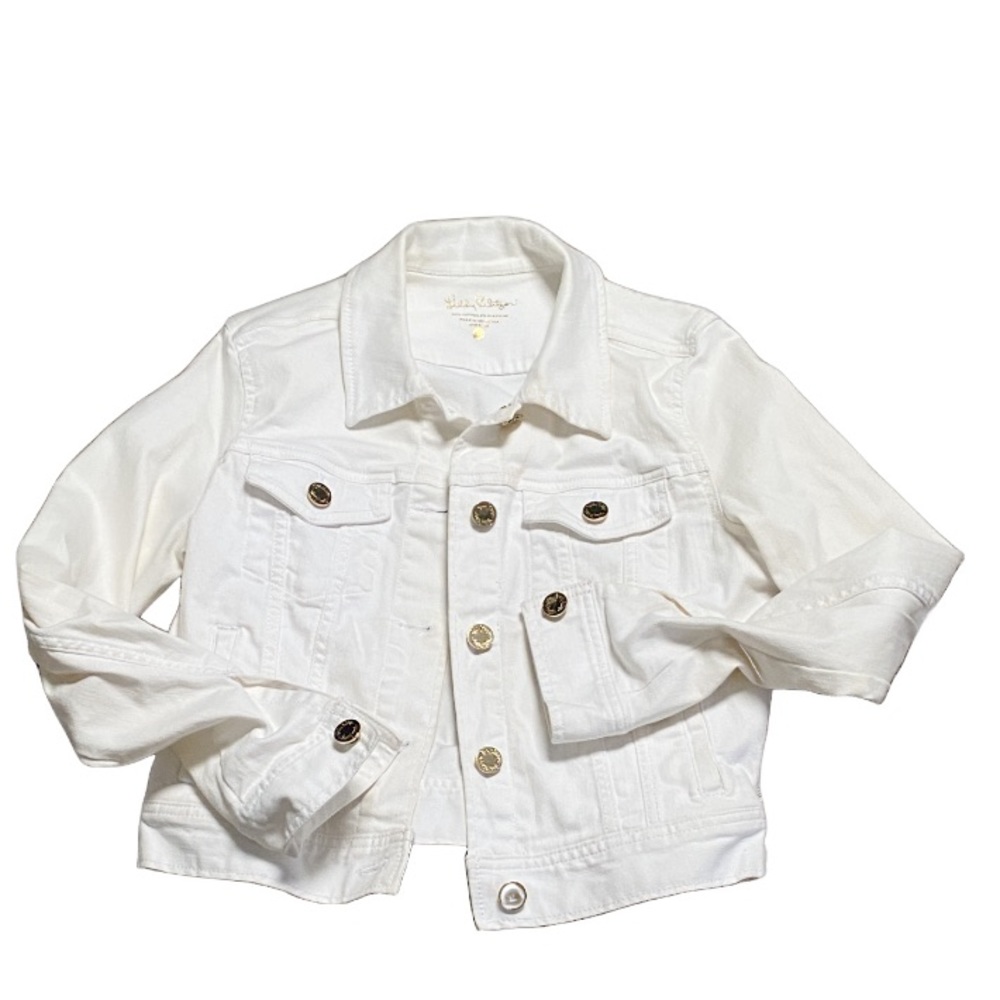 Lilly Pulitzer - White Denim Jacket XS